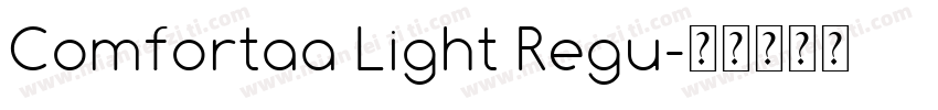 Comfortaa Light Regu字体转换